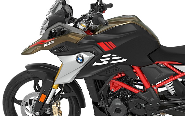 Vemos la clásica flyline de la G 310 GS.