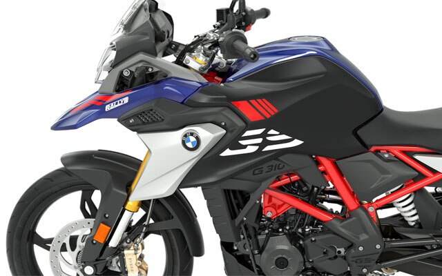 Vemos la clásica flyline de la G 310 GS.