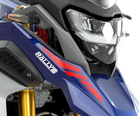 Vemos los faros LED con luz diurna de la G 310 GS.
